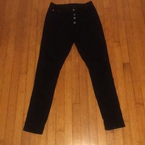 Shein Ripped/Distressed Black Skinny Jeans